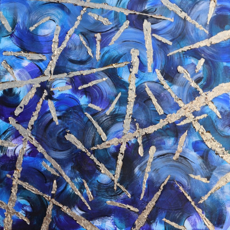 *SOLD OUT* Gold Leaf on Blue