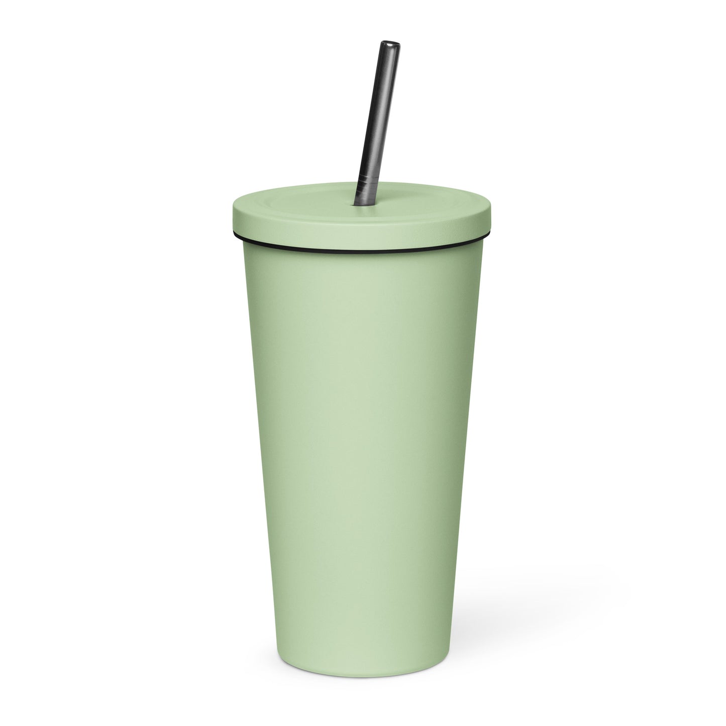 Skull - Insulated tumbler with a straw